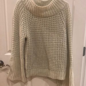 Maeve Anthropologie Sweater ice Blue / Bell Sleves